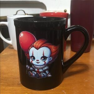 Black Mug with Pennywise design